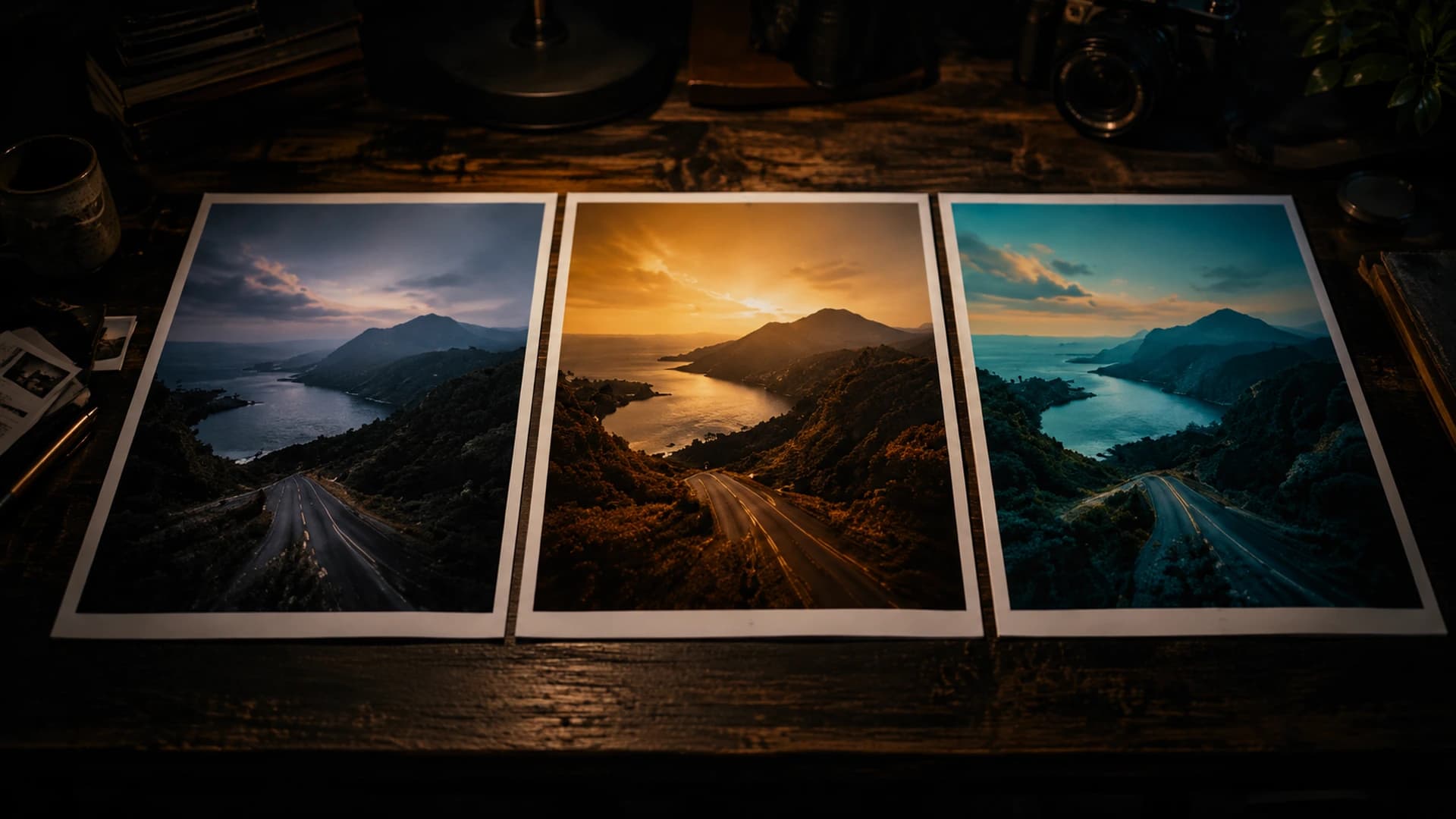 A dark, warm-toned scene with a bright central structure and layered details, representing the connected CineLook 1.0 workflow and creative tool ecosystem.