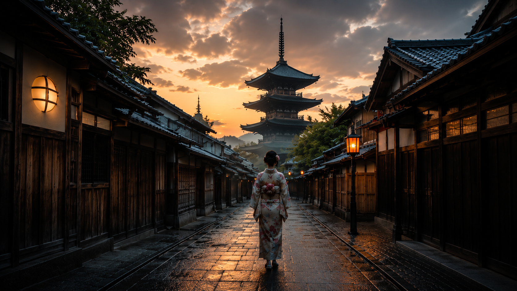 CineLook Soft Daylight 400 Kyoto Morning pagoda